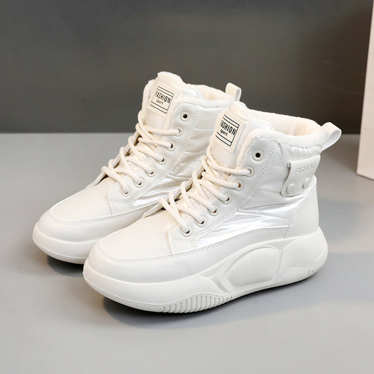Damen Winterliche Schnürstiefel mit kuscheligem Innenfutter und rutschfester Laufsohle EB