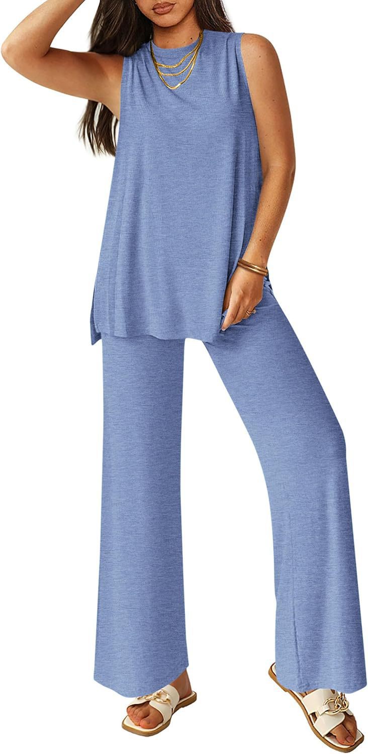 Damen Legere Oberteil und weite Hose Set EB
