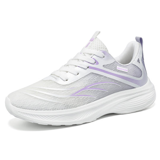 Damen nan atmungsaktiver Lightweight-Laufschuh mit dämpfender Wellen-EVA-Sohle und nahtlosem Mesh-Obermaterial EB