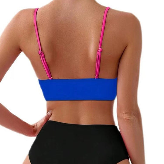 Damen Bunt gemusterter Sport-Bikini EB