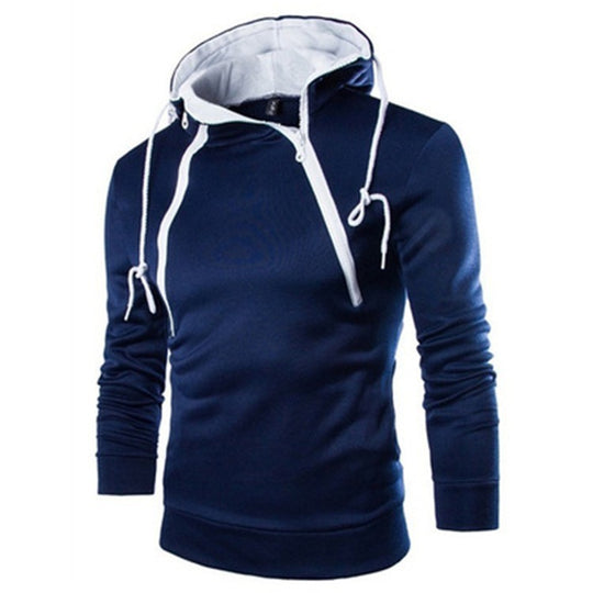 Herren moderne Kapuzenpullover mit praktischem Reißverschluss EB