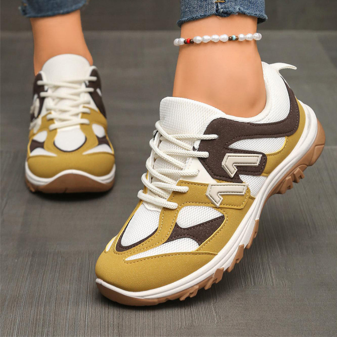 Damen Sportliche Freizeitschuhe mit atmungsaktivem Mesh-Obermaterial und dämpfender Sohle EB