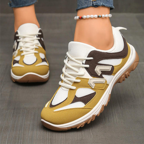 Damen Sportliche Freizeitschuhe mit atmungsaktivem Mesh-Obermaterial und dämpfender Sohle EB