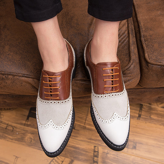 Damen Elegante und stilvolle Schnürschuhe mit klassischem Broguemuster EB