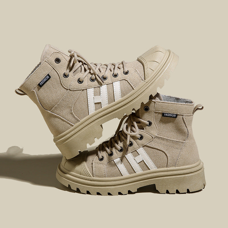 Damen Hochformat Sneaker aus robustem Textil mit trendiger Profilsohle EB