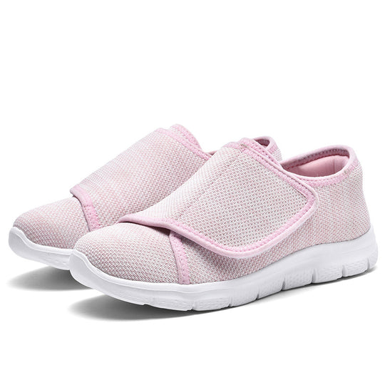 Damen Komfortable Slip-On Sneakers mit verstellbarem Klettverschluss EB