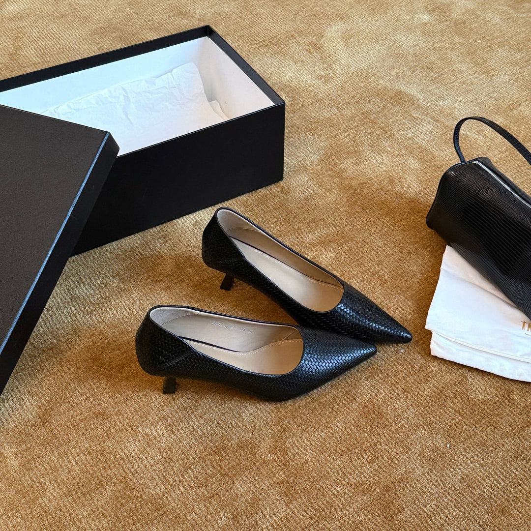 Damen Elegante Pumps mit geschmackvollem Schlangenlederdesign und stabilen Absatz EB