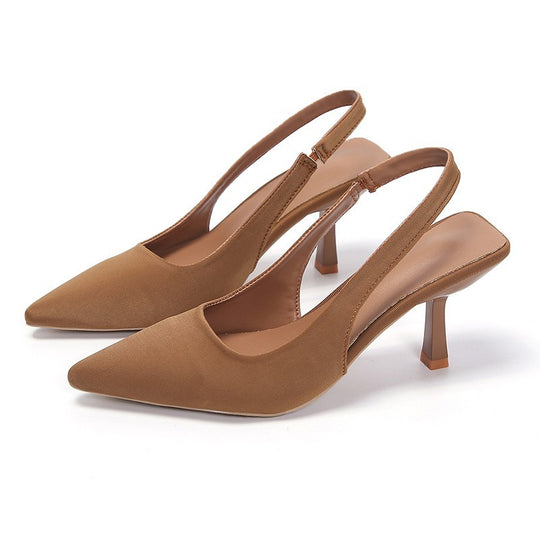 Damen Slingback-Pumps mit spitzem Design und elegantem Absatz EB