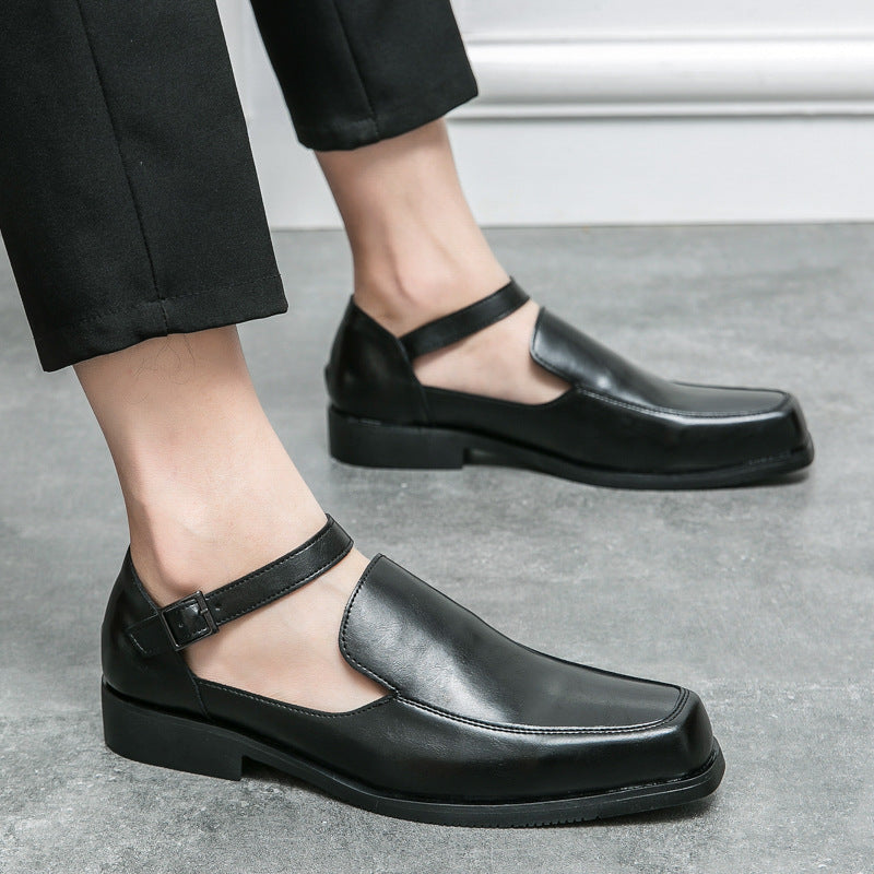 Damen Elegante Lederschuhe mit praktischem Schnallenverschluss EB