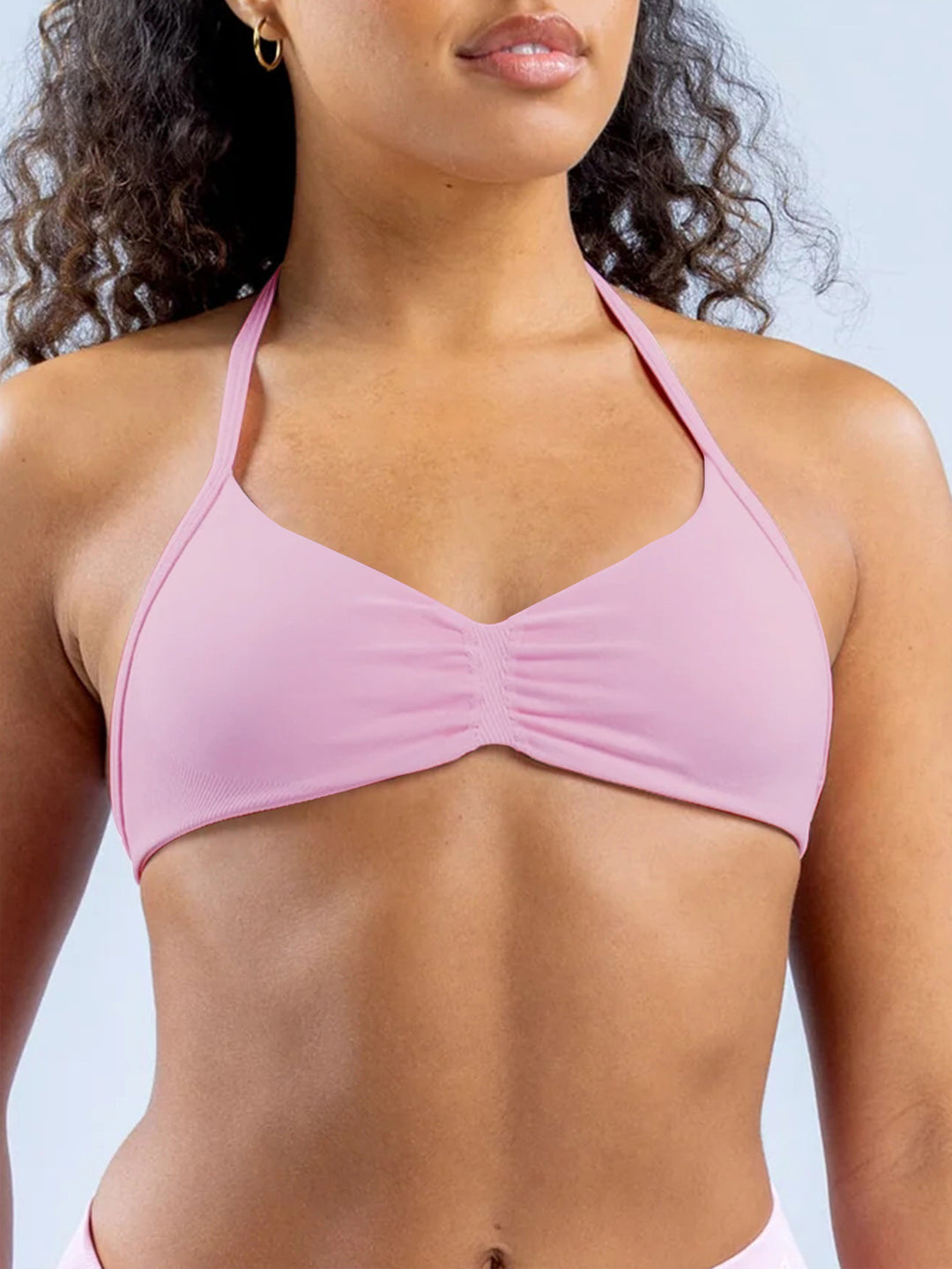Damen Sportlicher Bikini mit gepolstertem Oberteil und hoher Taille EB