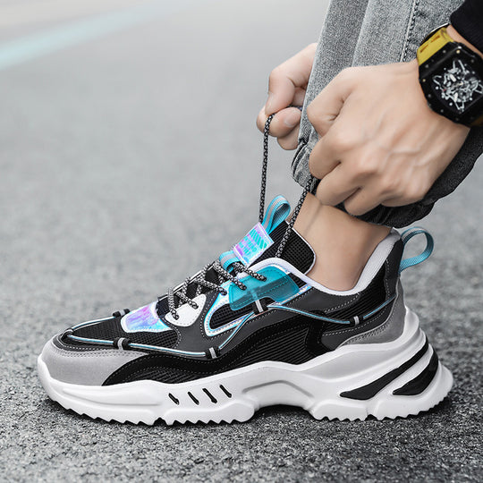 Damen Sportliche Streetwear-Sneaker mit gepolsterter Sohle und atmungsaktiver Struktur EB