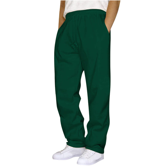 Damen nan ungekürzte Relax-Freizeithose mit hohem Komfortbund, innenliegendem Kordelzug und seitlichen Eingrifftaschen EB