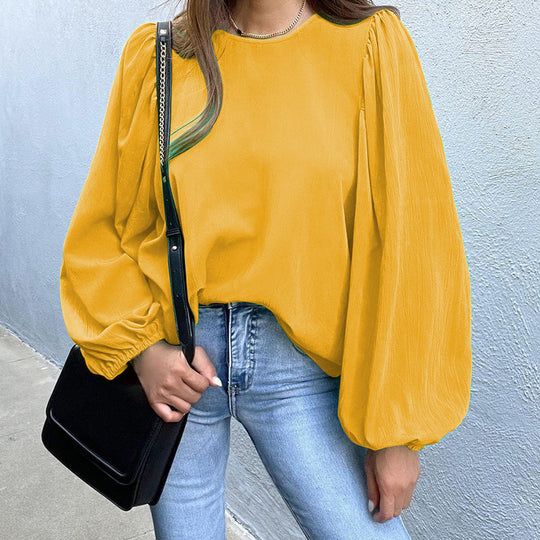 Damen Elegante Bluse mit Puffärmeln EB