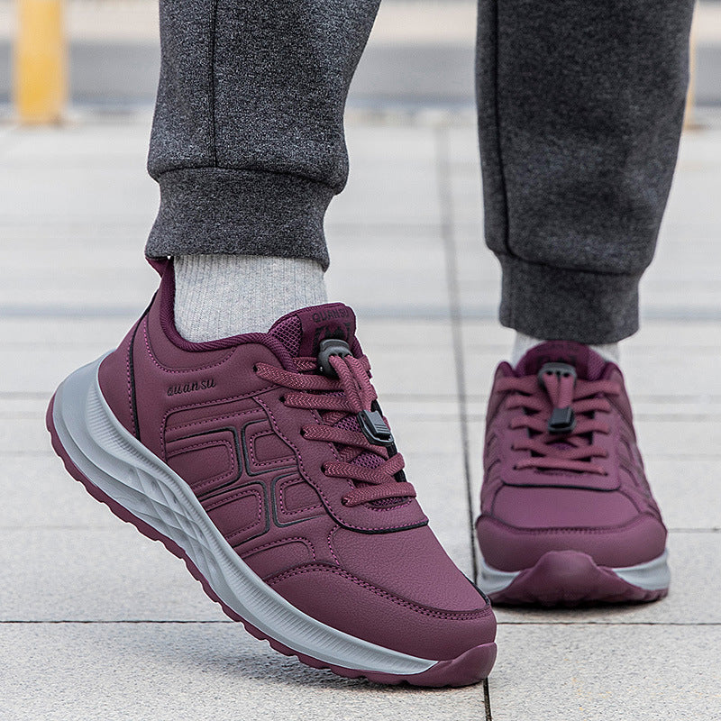 Damen Sportliche Lace-Up Sneakers mit atmungsaktivem Obermaterial und dämpfender Sohle EB