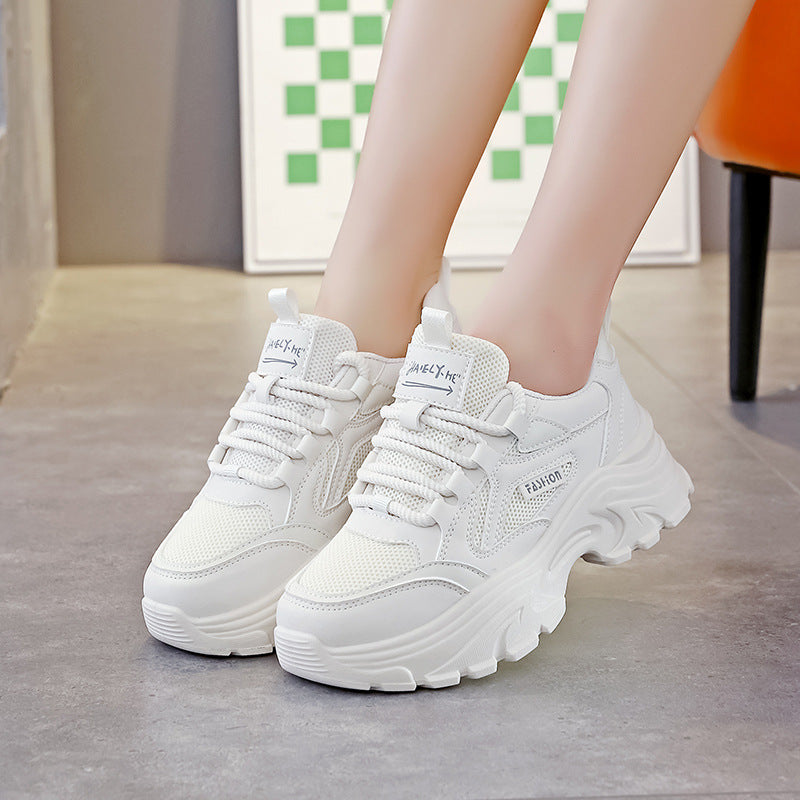 Damen Chunky Sneakers mit hochdämpfender Sohle und atmungsaktiver Oberseite EB