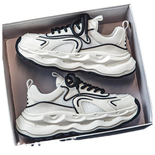 Damen Sportliche Sneakers mit atmungsaktiver Netzstruktur und flexibler Sohle EB