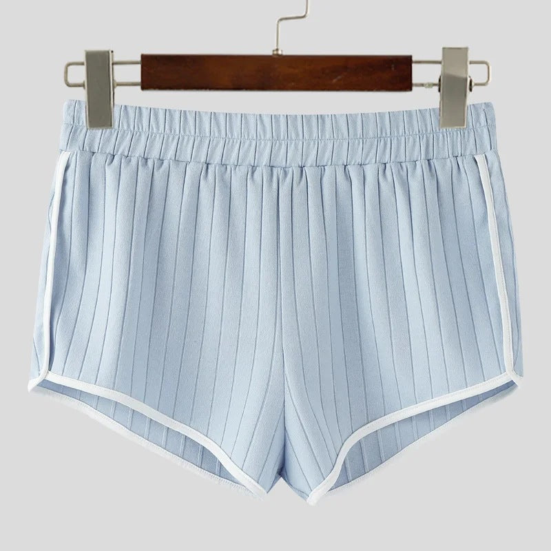 Damen nan plissierte Freizeit-Shorts mit elastischem Komfortbund und Kontrastpaspel EB