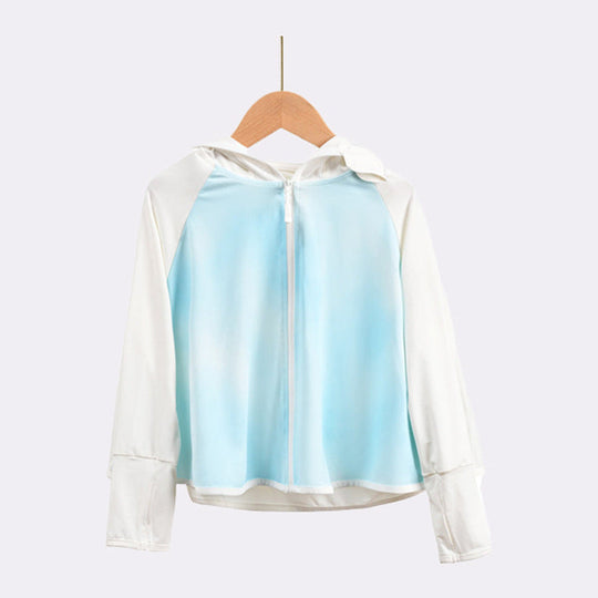 Mädchen funktionale UV-Schutzjacke mit Kapuze EB