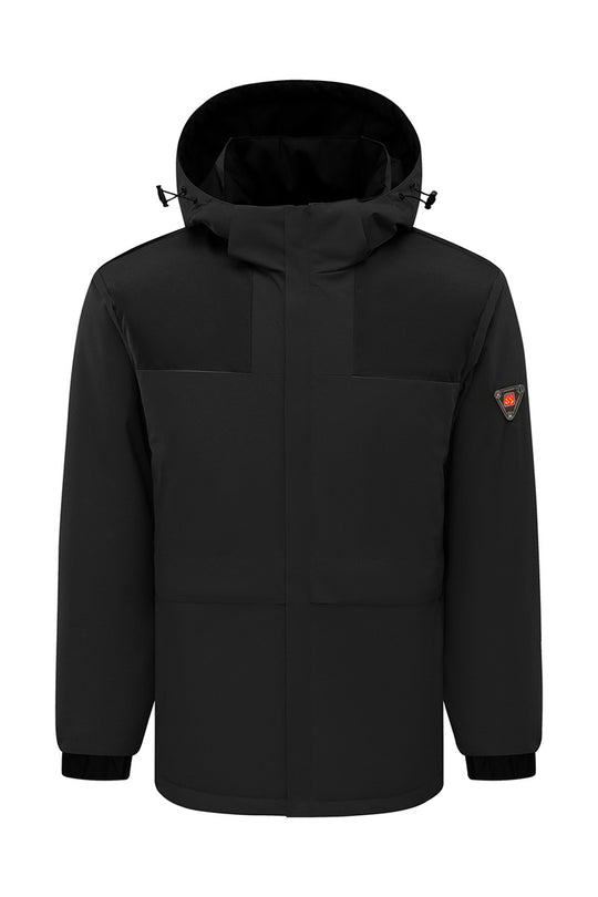 Herren modische Winterjacke mit hohem Kragen und reflektierenden Elementen R&B