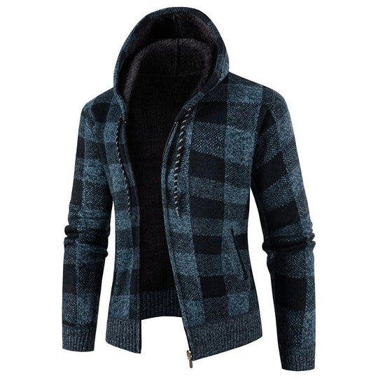 Herren modische Kapuzenjacke mit weichem Innenfutter EB