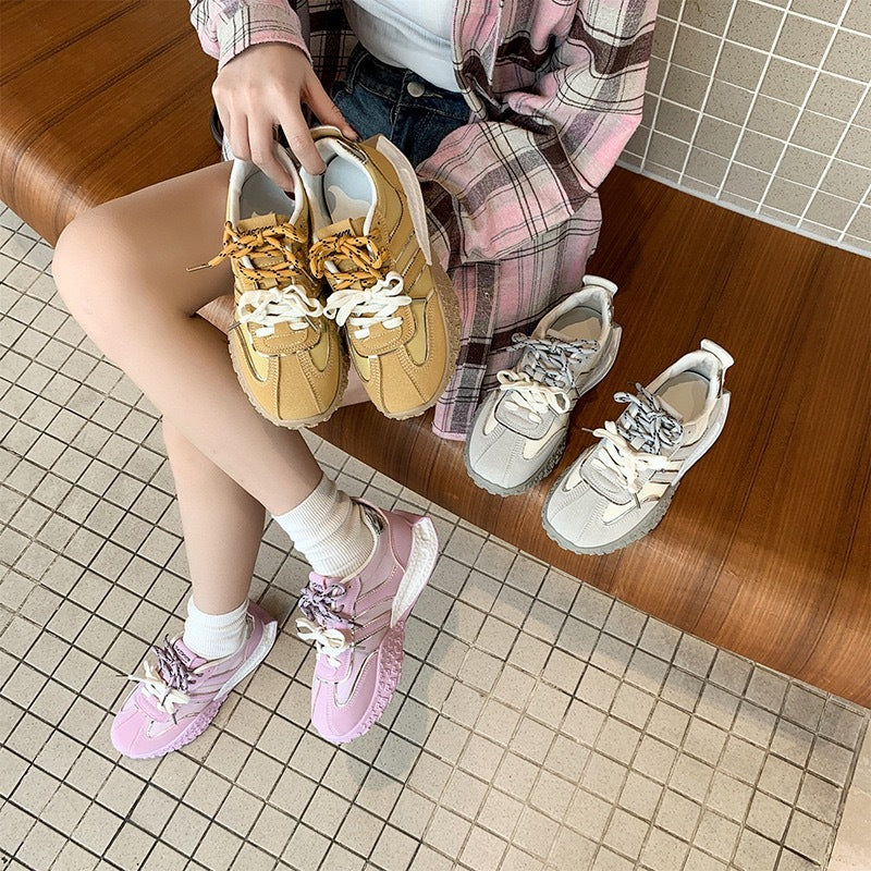 Damen Chunky Sneaker mit rutschfester Sohle und atmungsaktivem Obermaterial EB