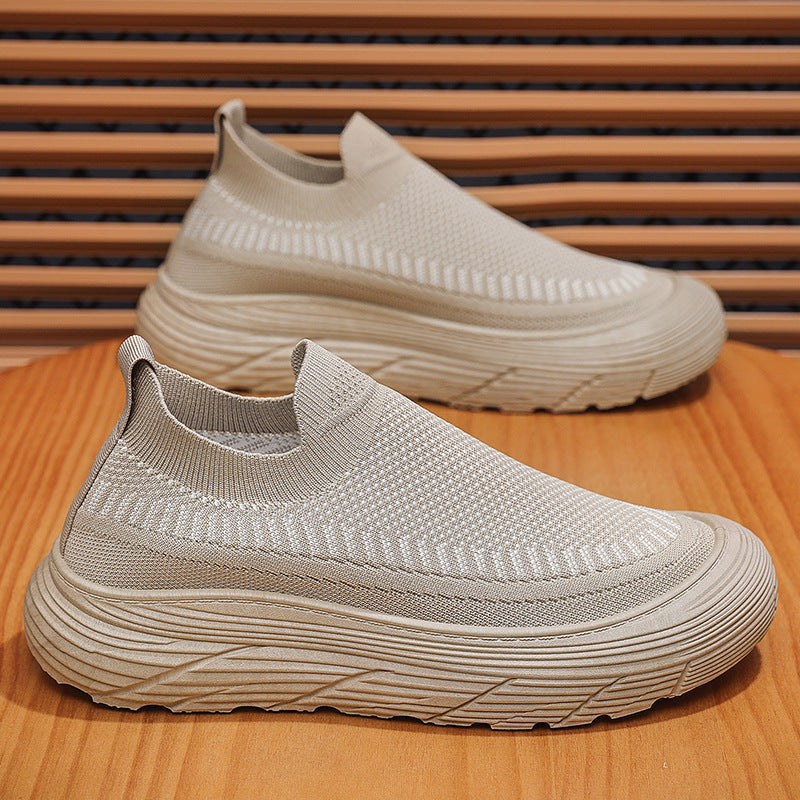 Damen Komfortable Slip-On Sneakers mit atmungsaktivem Obermaterial EB