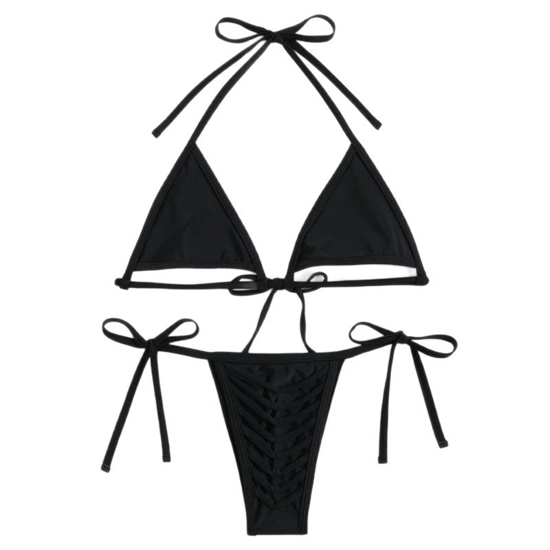 Damen Triangel-Bikini mit eleganten Schnürdetails EB