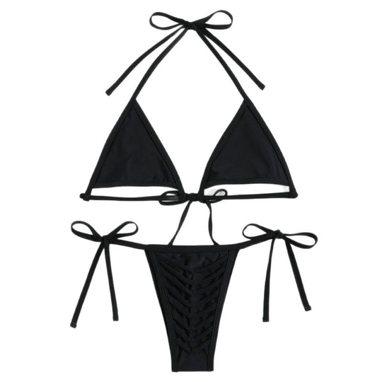Damen Triangel-Bikini mit eleganten Schnürdetails EB