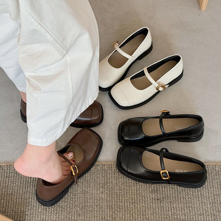 Damen Ballerinas mit elegantem Schnallen-Detail und hochwertiger Verarbeitung EB