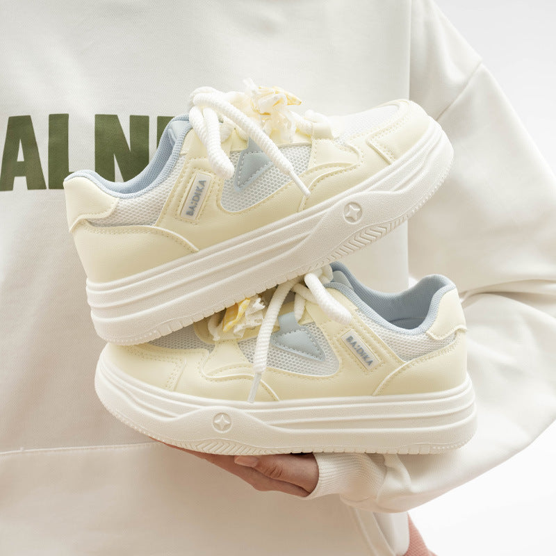 Damen Chunky Sneakers mit trendigem Design und atmungsaktiver Mesh-Oberfläche EB