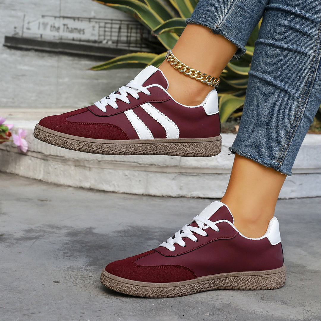 Damen Sportschuhe mit eleganter Retro-Ästhetik und bequemer Laufsohle EB