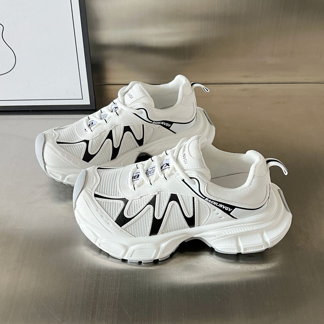 Damen Sportliche Sneakers mit atmungsaktivem Mesh und dämpfender Sohle EB