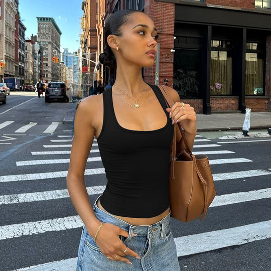 Damen Sportliches Tanktop mit breiten Trägern EB