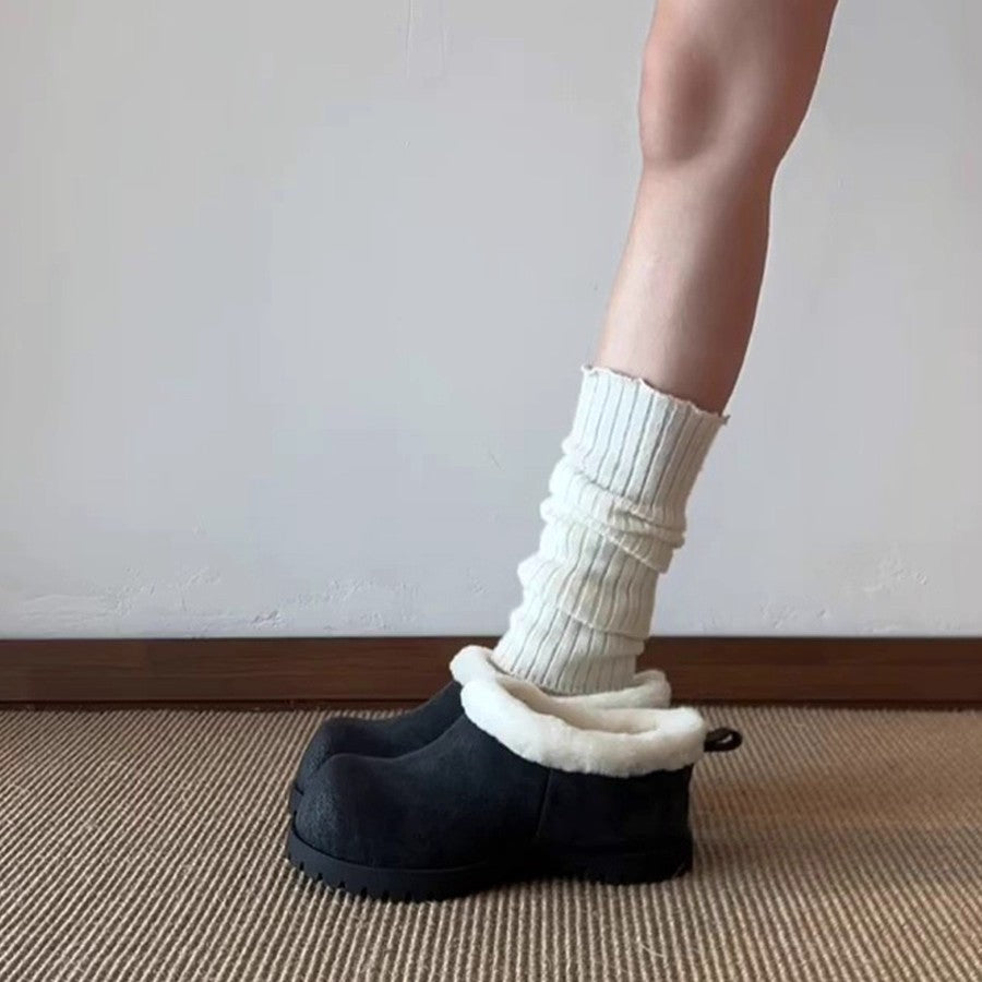 Damen kuschelige Winterclogs mit weichem Futter und rutschfester Sohle EB