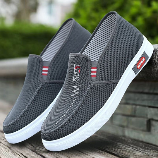Damen Slip-On Freizeitschuhe mit atmungsaktivem Mesh-Obermaterial EB