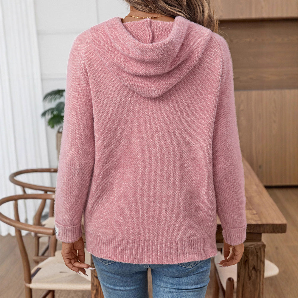 Damen Kapuzenpullover aus weichem Strick EB