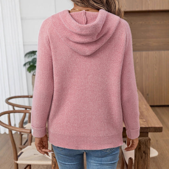 Damen Kapuzenpullover aus weichem Strick EB