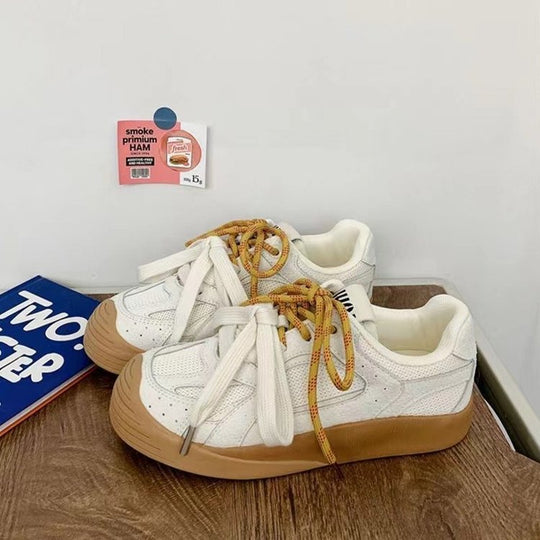 Damen Sportliche Sneakers mit atmungsaktivem Obermaterial und rutschfester Sohle EB