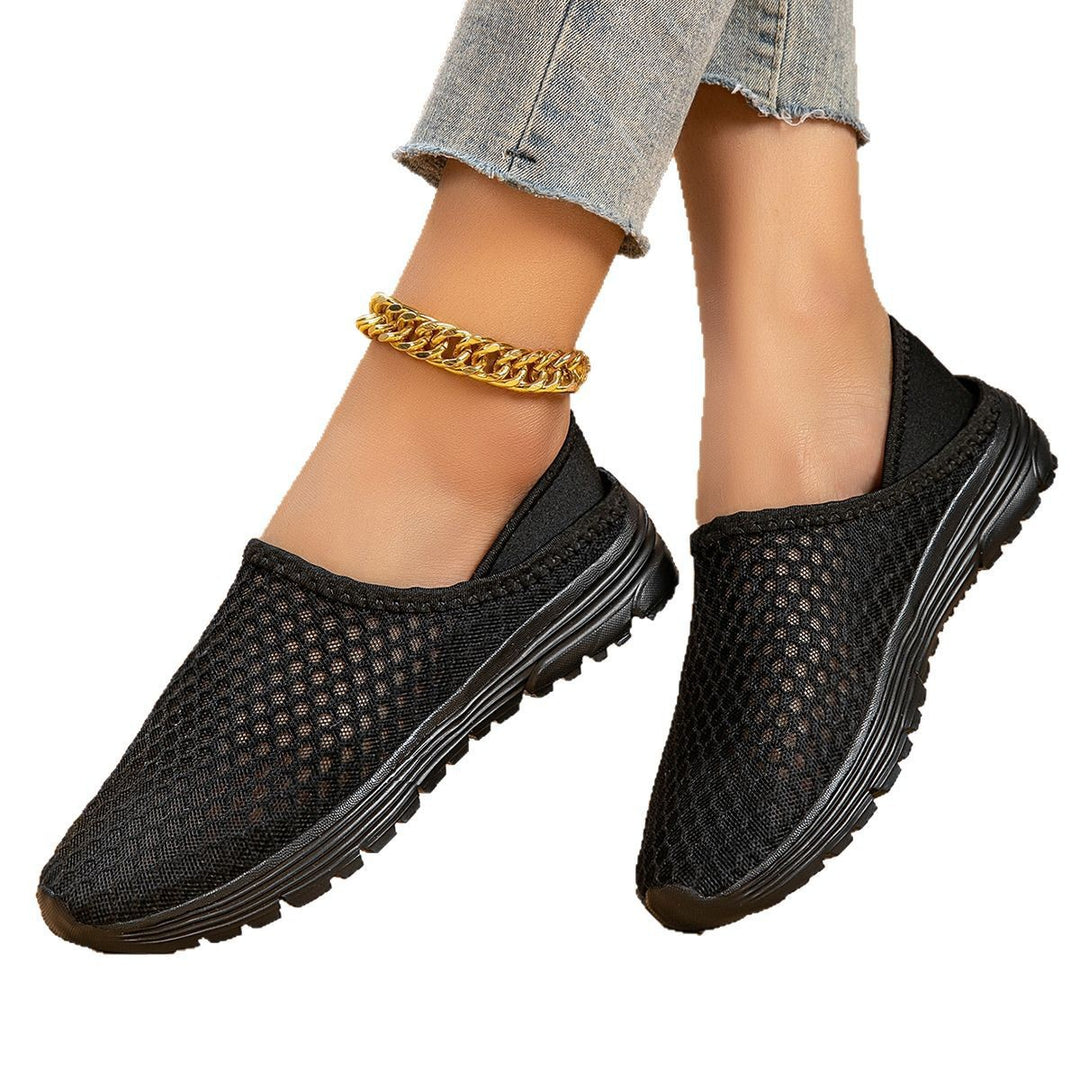 Damen Atmungsaktive Slip-On Freizeitschuhe EB