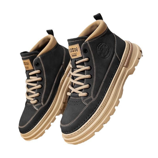 Damen modische High-Top Sneakers mit komfortabler Polsterung und rutschfester Sohle EB