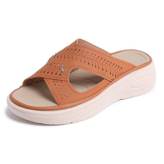 Damen Komfortable Clogs mit atmungsaktiven Einsätzen und verstellbarem Riemen EB