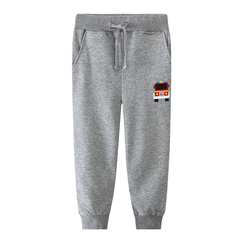 Jungen bequeme Sweatpants mit Feuerwehr-Motiv EB