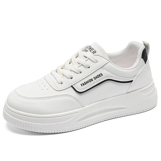 Damen Modische Sneakers mit dicker Laufsohle und atmungsaktiver Oberflächenstruktur EB