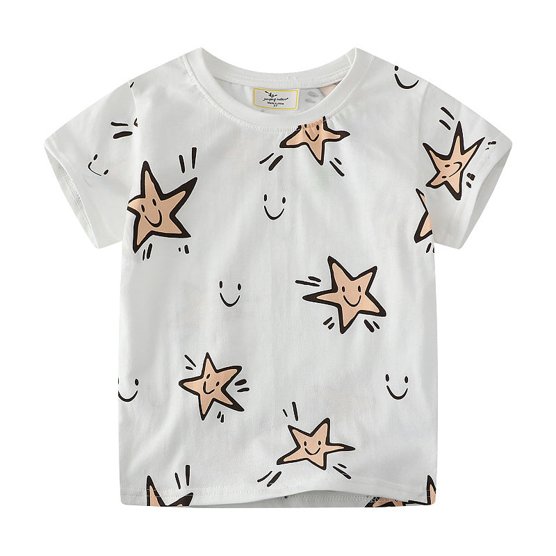 Kinder T-Shirt mit fröhlichem Sternenmuster EB