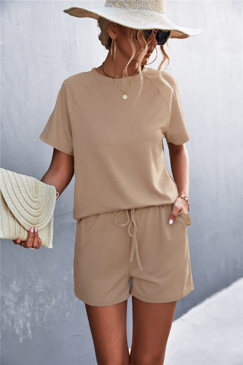 Damen lässiger Kurzsets EB