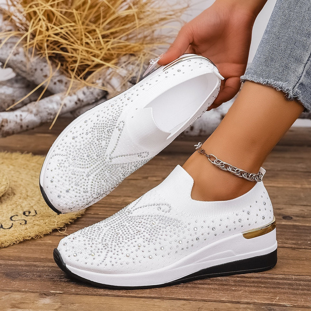 Damen Glitzernde Slip-On Sneaker EB