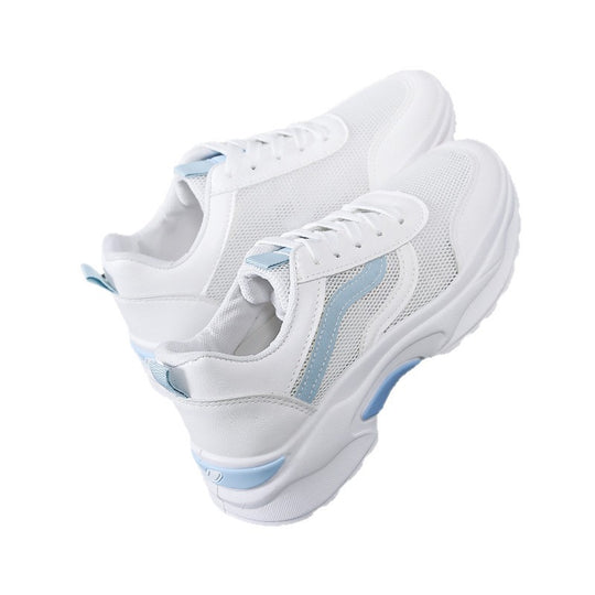 Damen Sportliche Sneakers mit atmungsaktiver Mesh-Oberfläche und gepolsterter Sohle EB