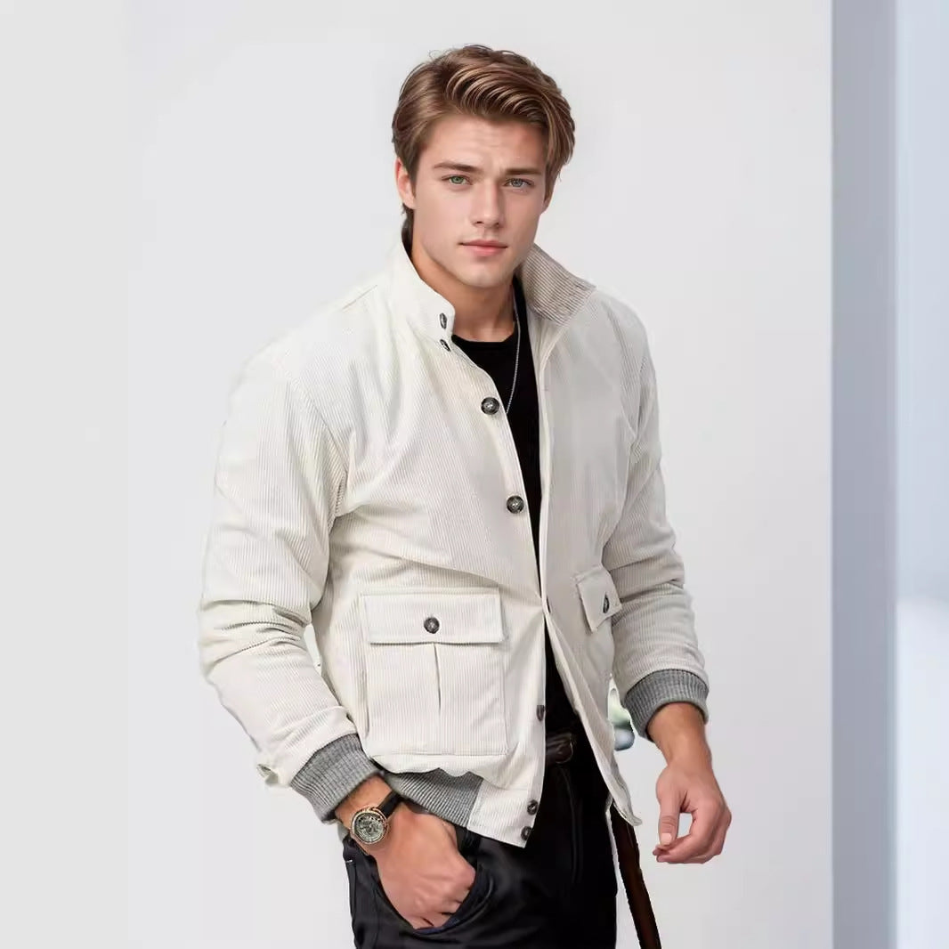 Herren bequeme Utility-Jacke mit praktischen Taschen EB