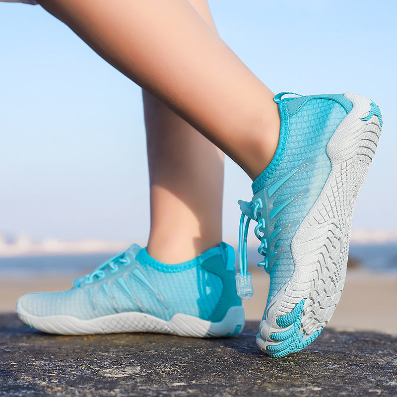 Damen Aqua-Freizeitschuhe mit elastischem Schnürsystem und rutschfester Sohle EB