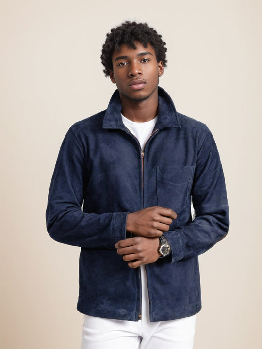Herren modische und hochwertige Wildlederjacke EB